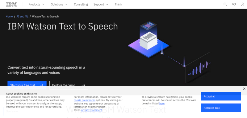 IBM Watson文字转语音