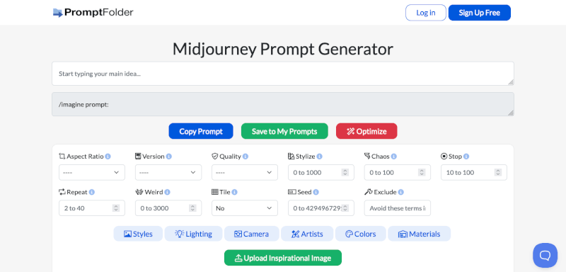 MJ Prompt Tool